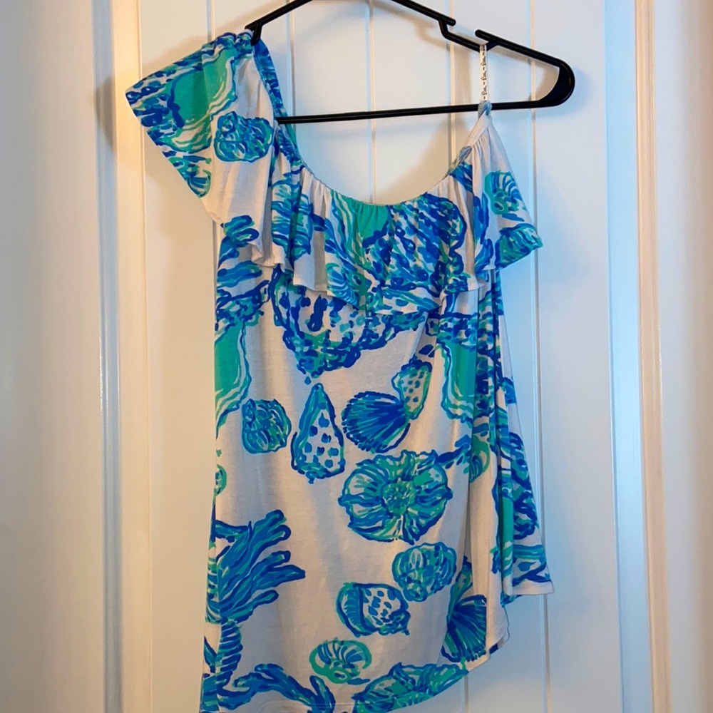 Lilly Pulitzer one shoulder top